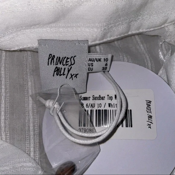 Princess Polly Summer Sandbar Top White - Picture 4 of 9